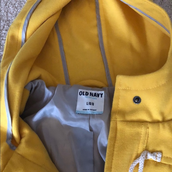 Old Navy Jackets & Coats Old Navy Yellowgray Lined Coat Size L Poshmark
